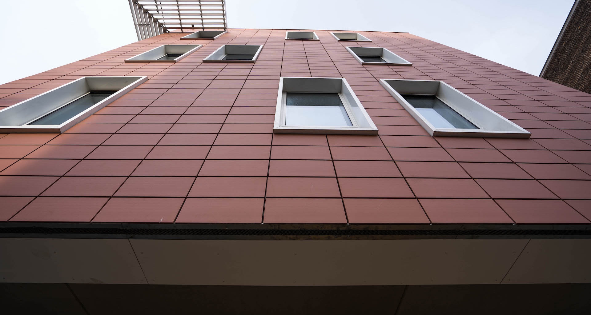 Bardages façades en terre cuite + crepis Bruxelles