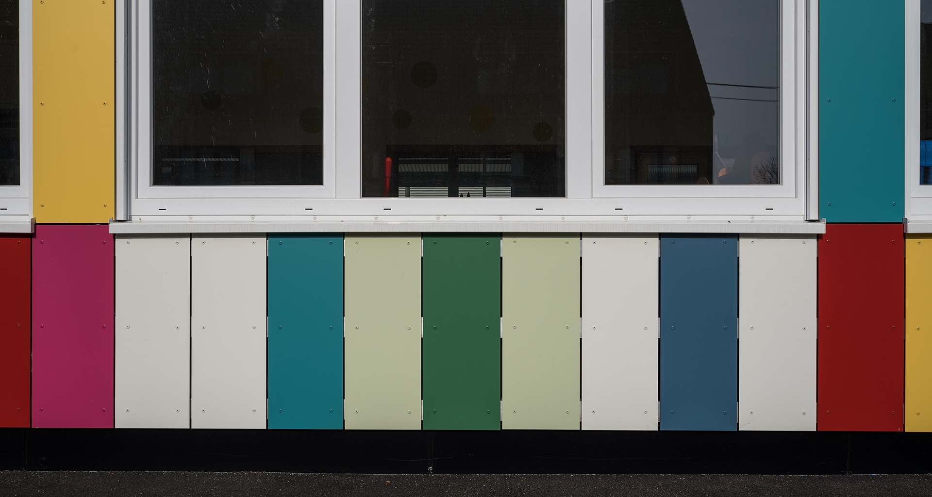 Bardage façades en panneaux HPL école Buggenhout