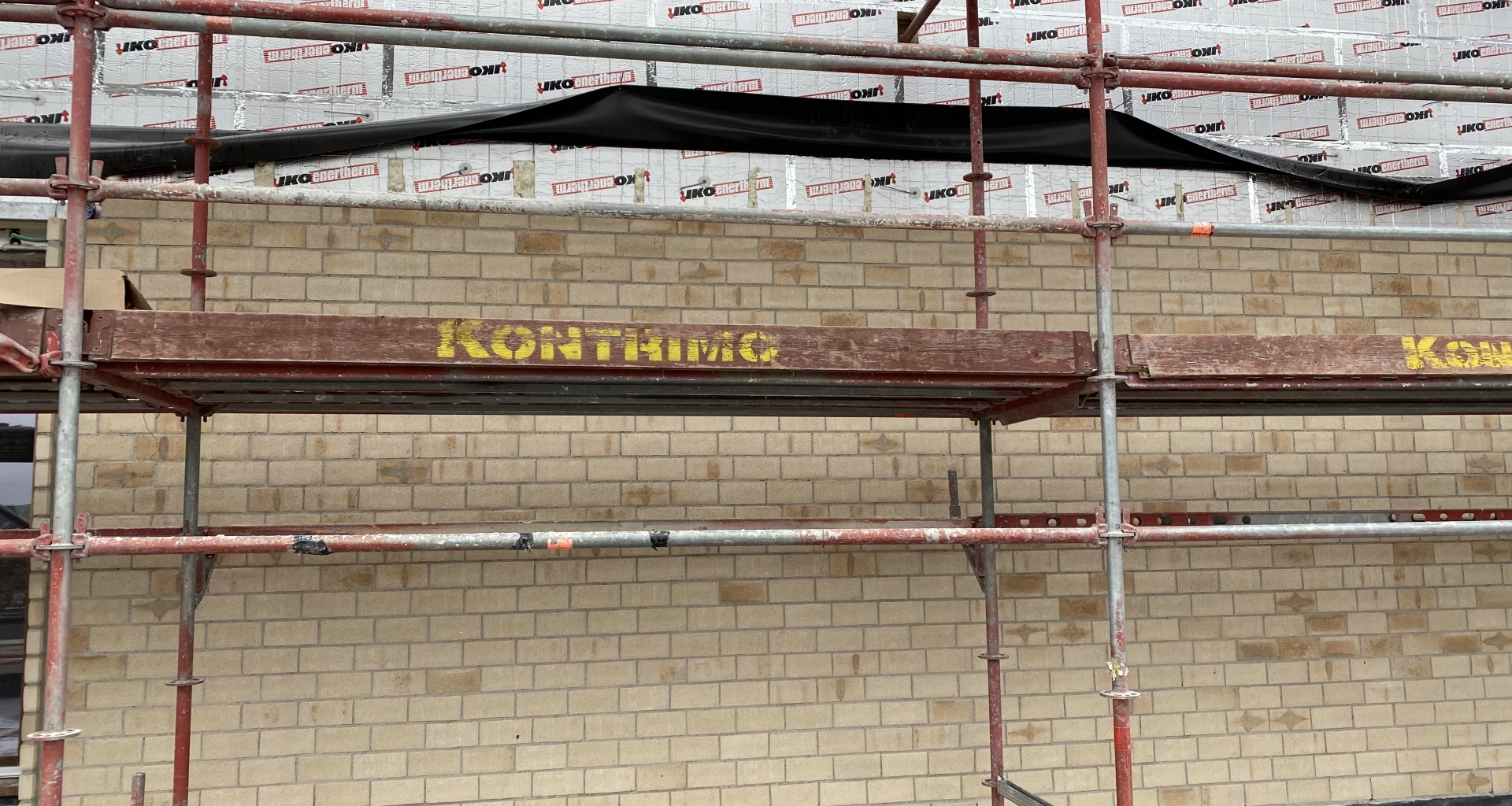 Travaux de brique facade