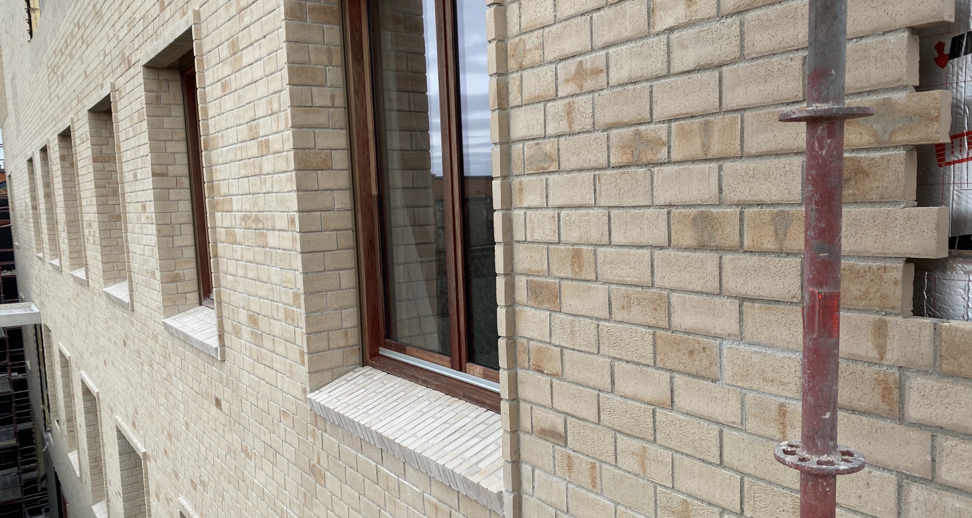 Travaux de brique facade