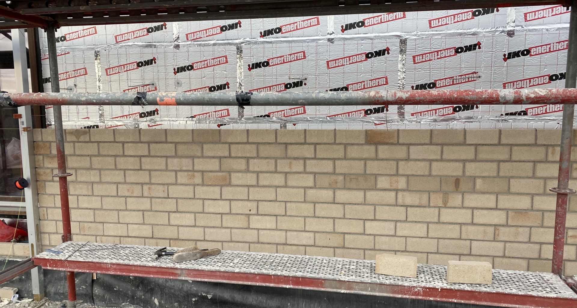 Travaux de brique facade